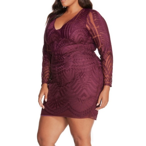 Rebel Wilson X Angels Dresses & Skirts - REBEL WILSON X ANGELS Embroidered Mesh Dress 18W